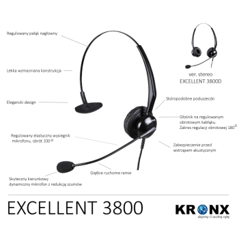 Zestaw słuchawkowy EXCELLENT 3800