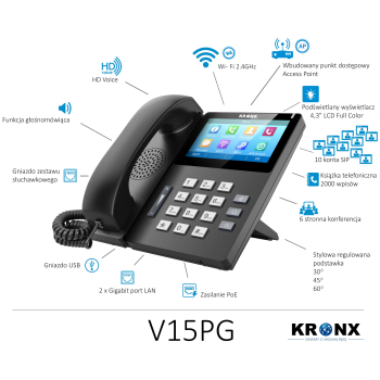 Telefon Flyingvoice IP FIP15PG Plus